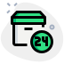 external round-the-clock-supply-or-delivery-of-logistic-delivery-green-tal-revivo icon