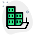 external shipping-container-loaded-on-overseas-ship-logistics-shipping-green-tal-revivo icon