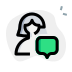 external single-female-user-chatting-with-their-family-members-closeupwoman-green-tal-revivo icon