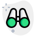 external telescopic-binocular-to-find-far-object-on-field-text-green-tal-revivo icon