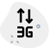 external third-generation-phone-and-internet-connectivity-logotype-mobile-green-tal-revivo icon