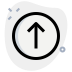 external upload-up-arrow-and-export-indicator-isolated-on-white-background-basic-green-tal-revivo icon