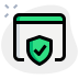 external web-browser-checkmark-with-protection-guard-online-security-green-tal-revivo icon