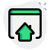 external web-browser-controlled-smart-home-isolated-on-white-background-house-green-tal-revivo icon