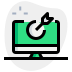 external work-aimed-at-desktop-computer-isolated-on-a-white-background-startup-green-tal-revivo icon