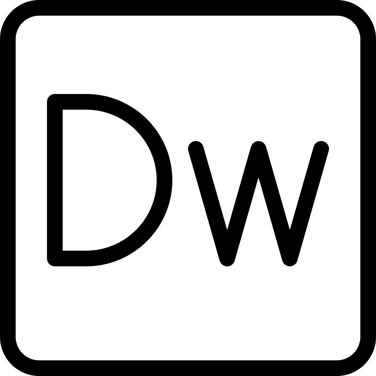 adobe dreamweaver icon