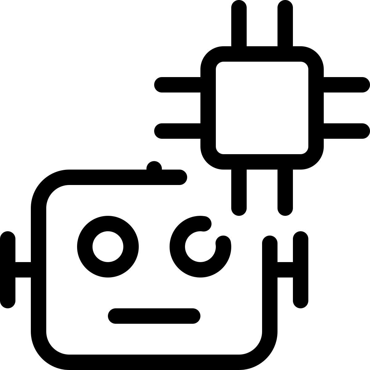mikroprozessor roboter icon
