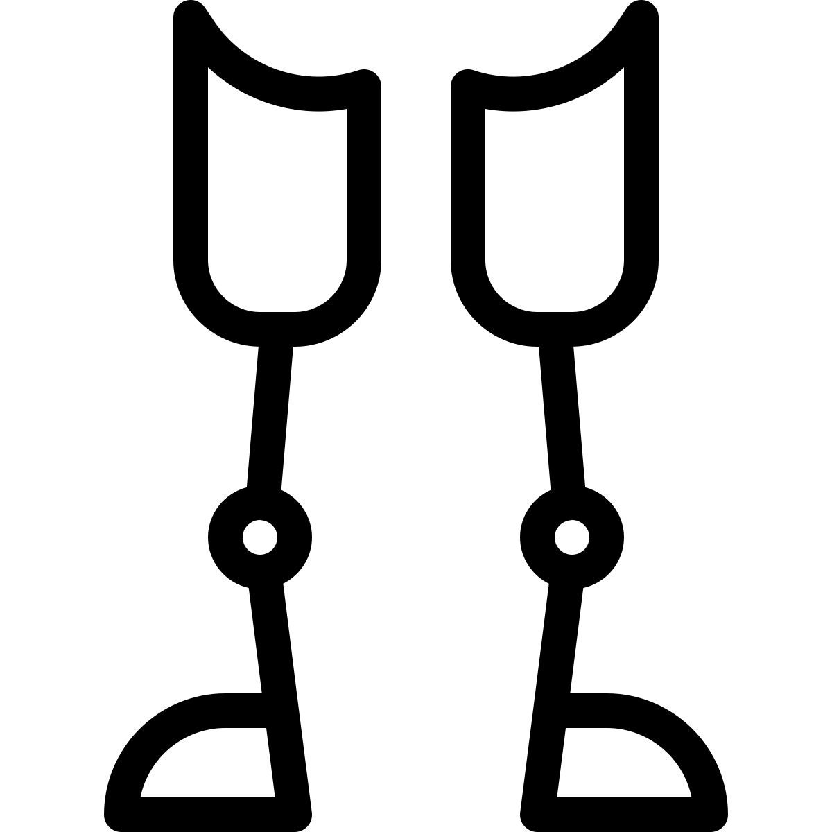 外部截肢机器人技术隔离在白色背景未来光塔尔维沃 icon