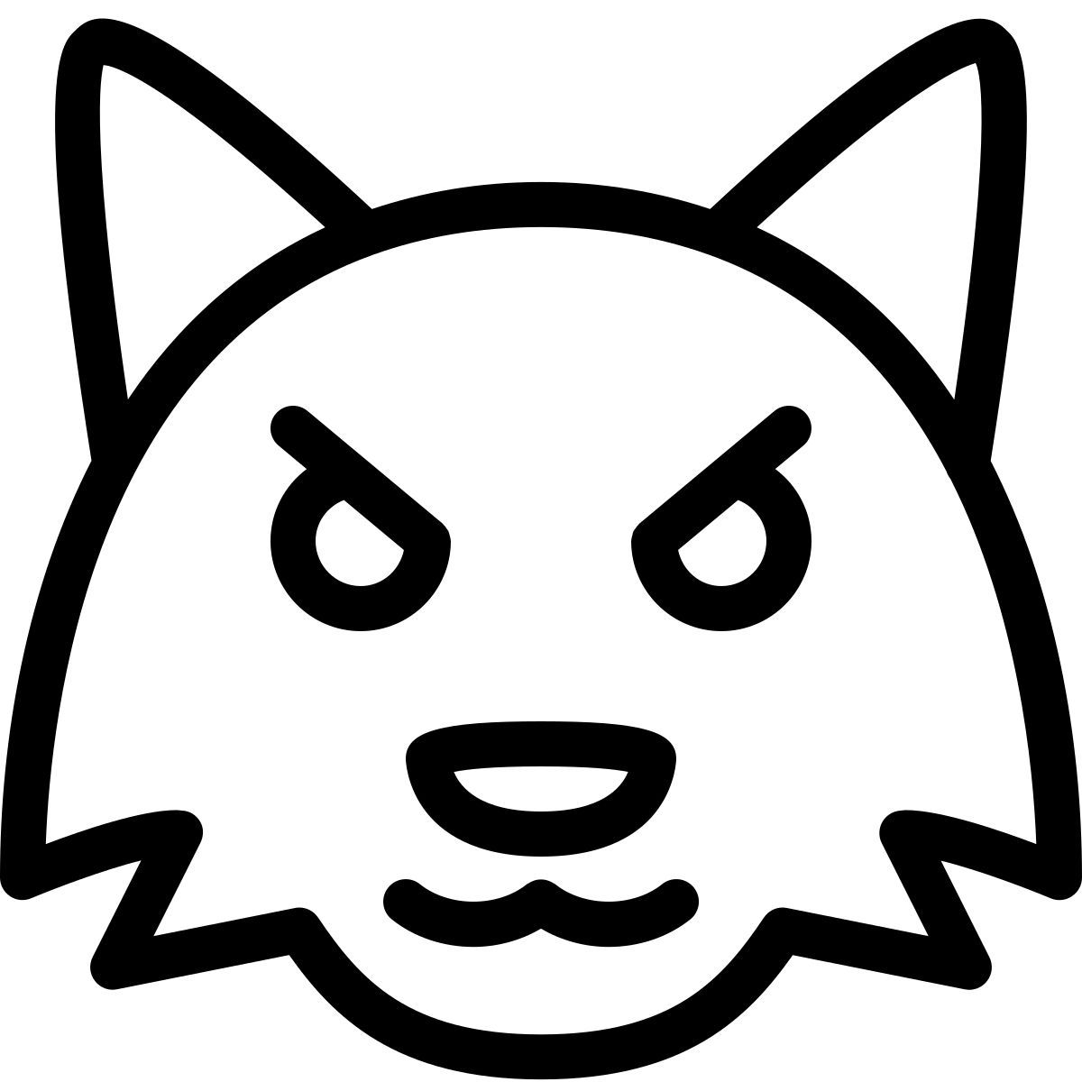 angry fox emoji icon