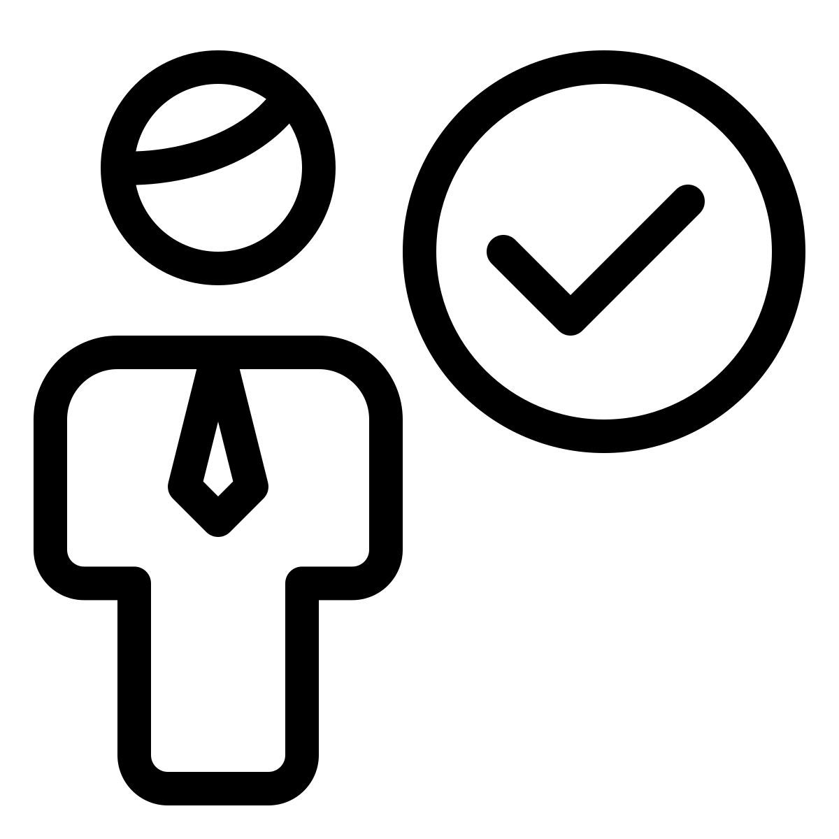 verified businessman icon