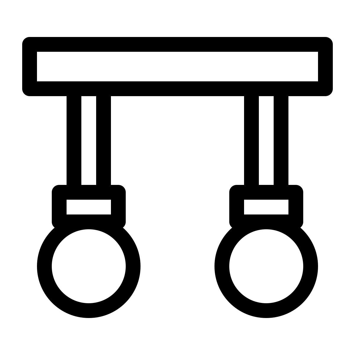 gymnastics rings icon