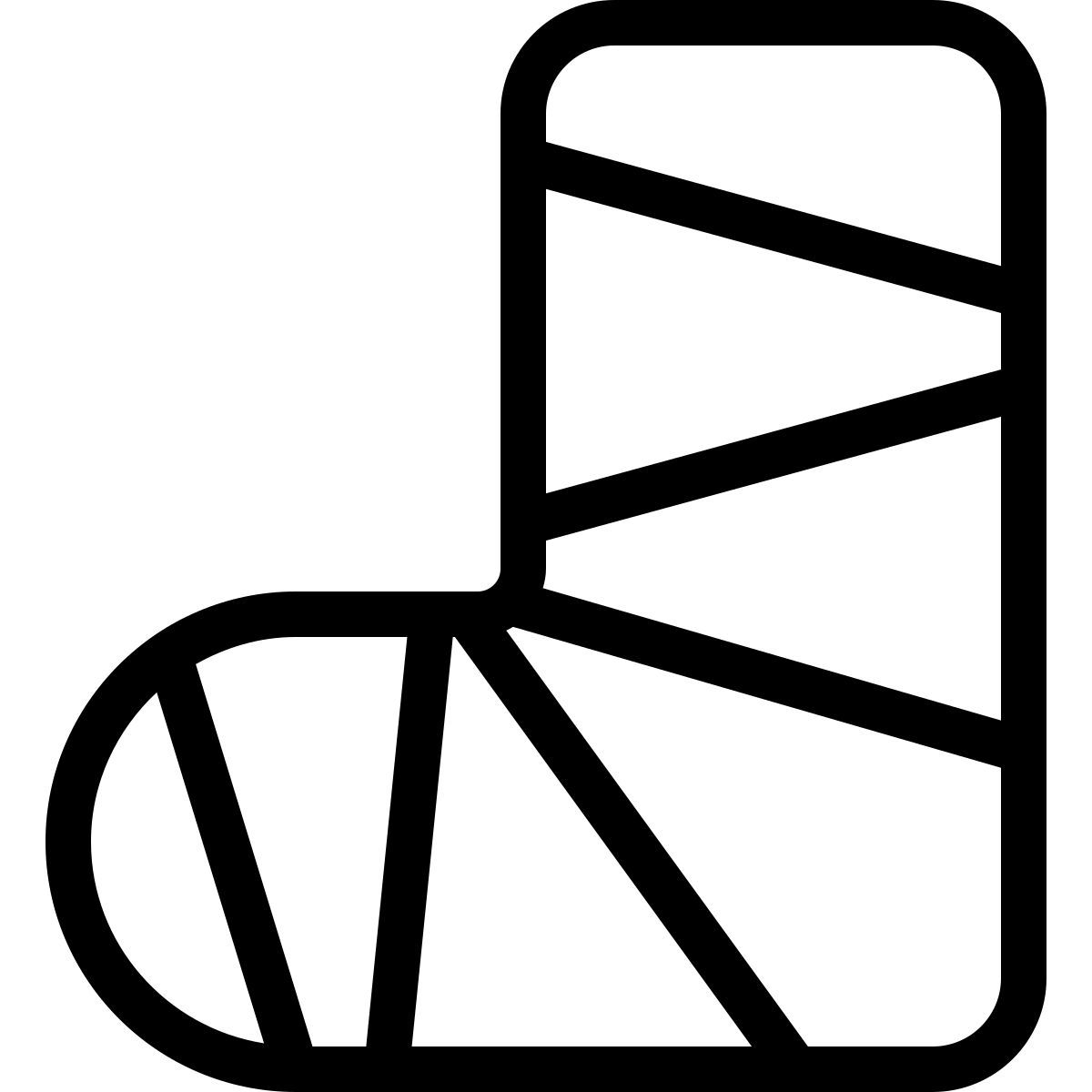 leg cast icon