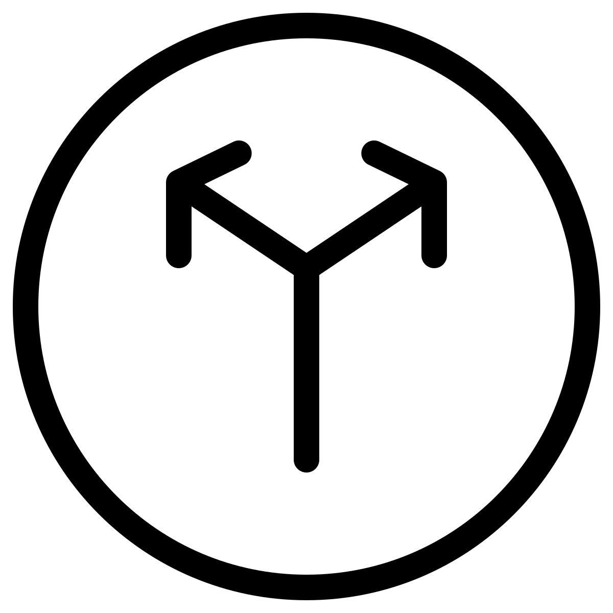 geteiltes straßenschild icon