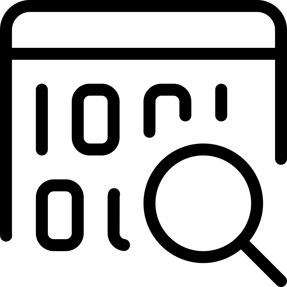web binary search icon