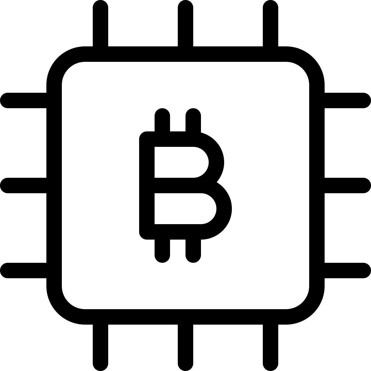 bitcoin chip icon