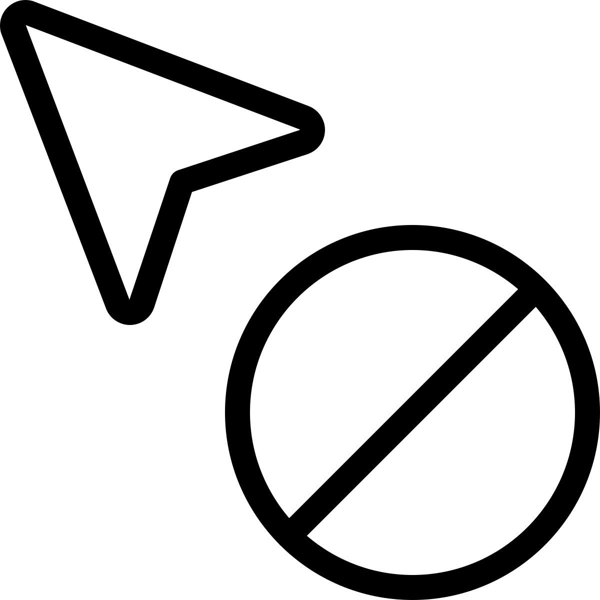 unavailable cursor icon