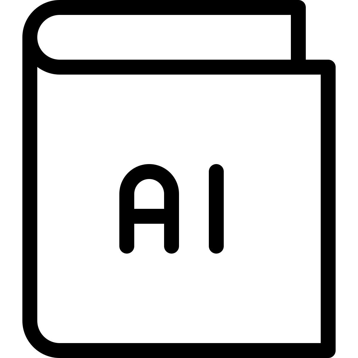 libro di intelligenza artificiale icon