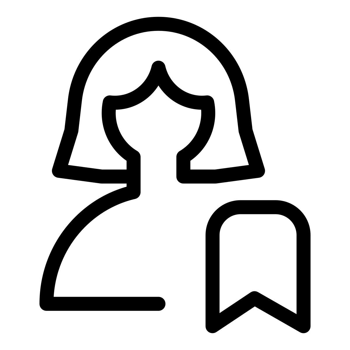 user bookmark icon