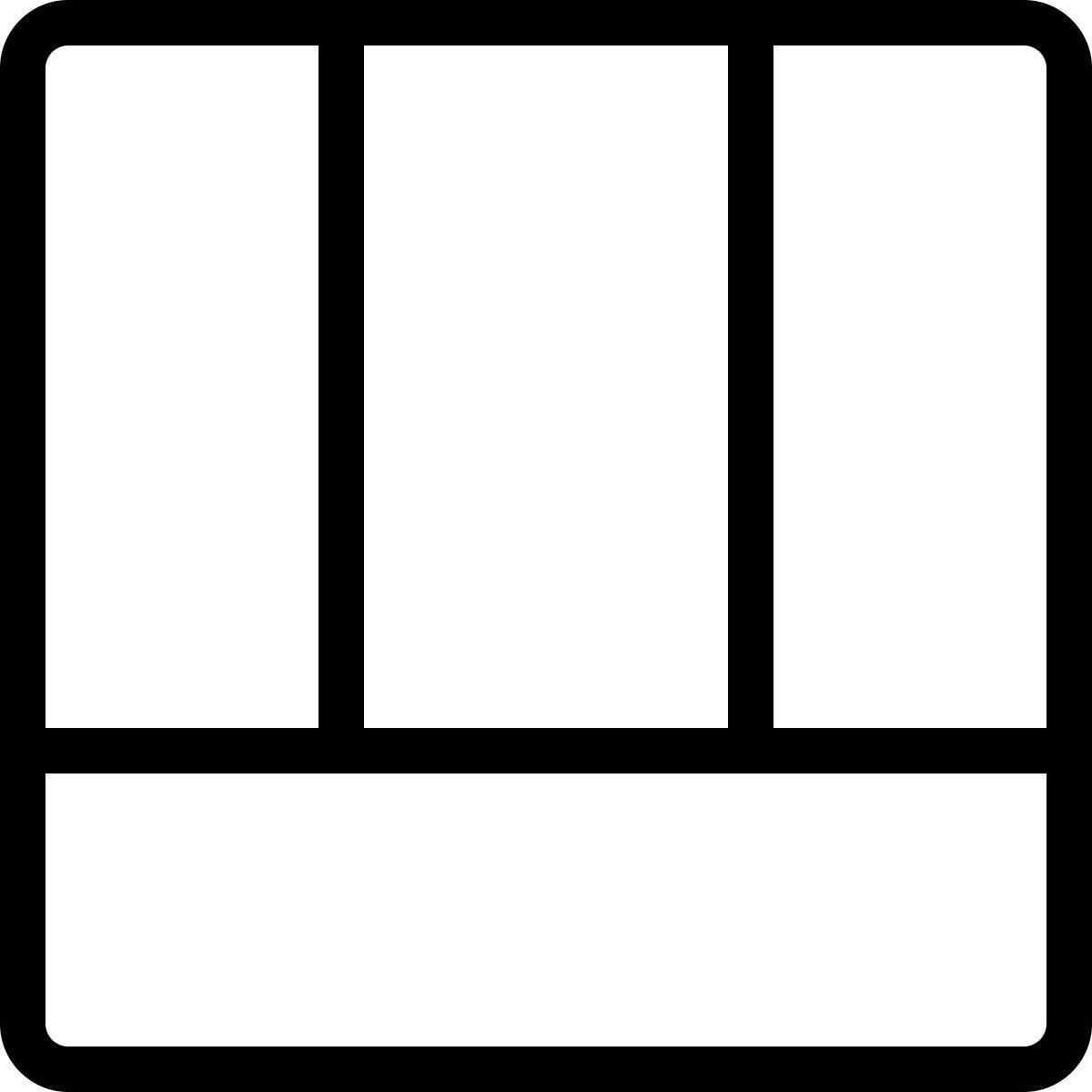 multiple sections layout icon