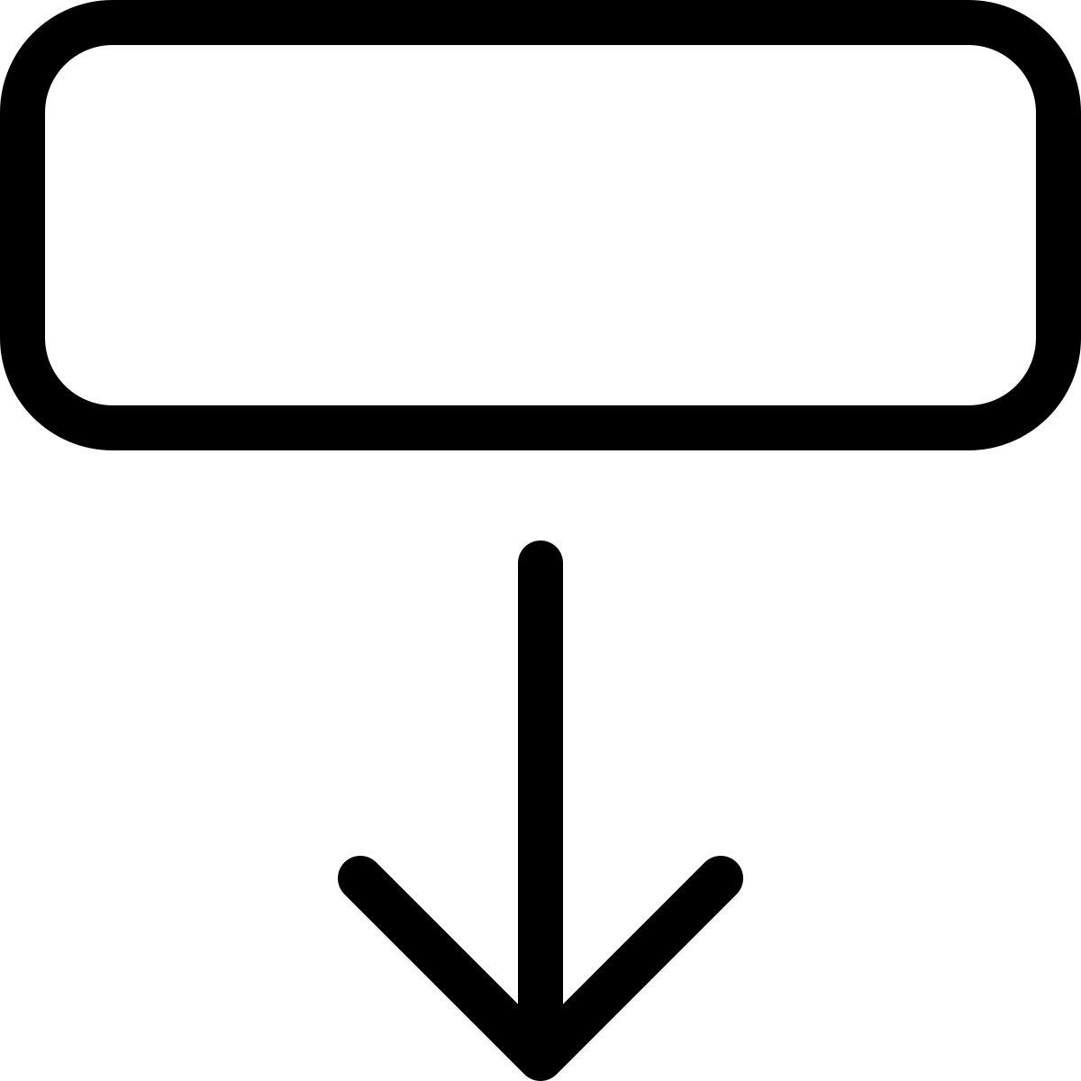 move down header icon