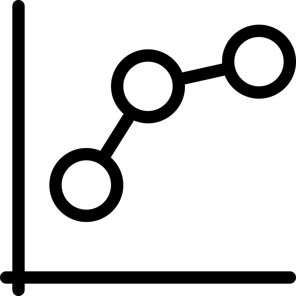 dotted line chart icon
