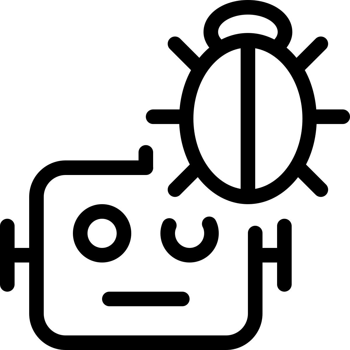 bug do sistema operacional do robô icon