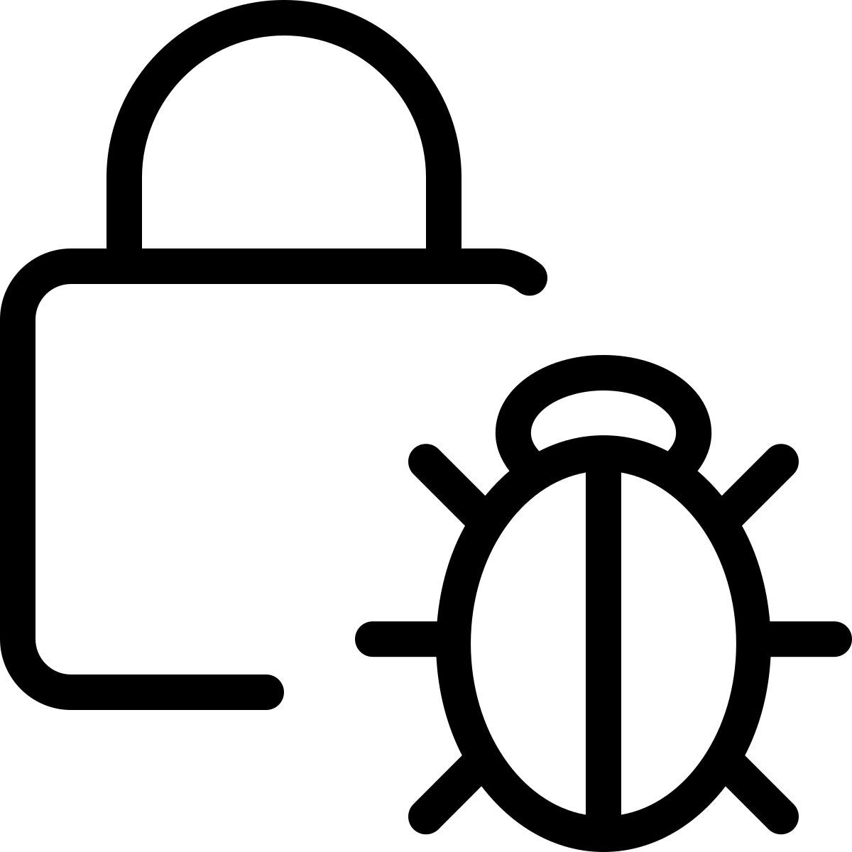 security bug icon