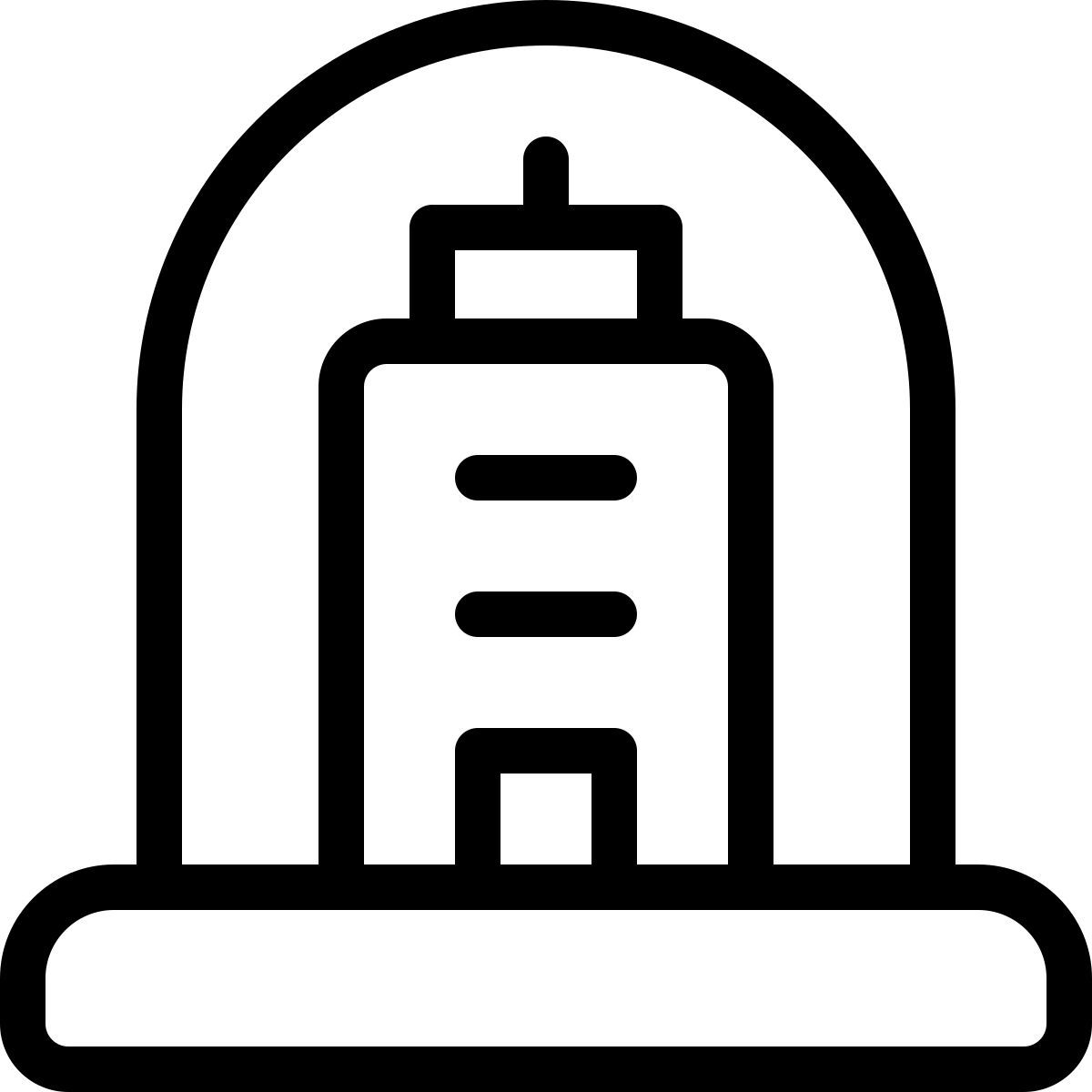 construcción de campanas de vidrio icon