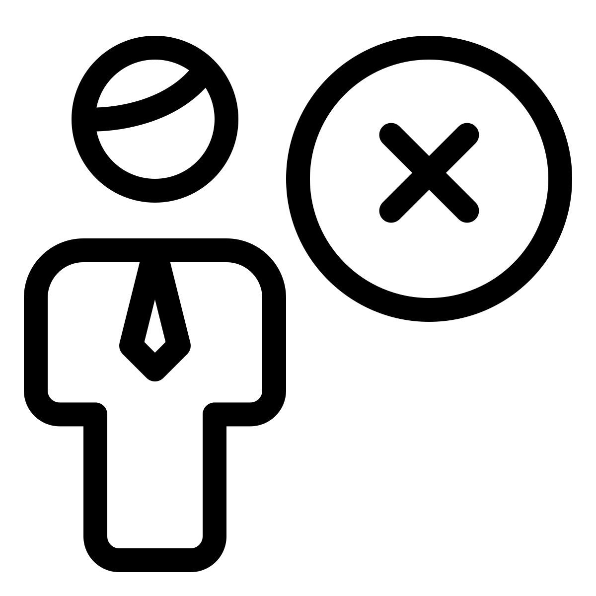 remove businessman icon