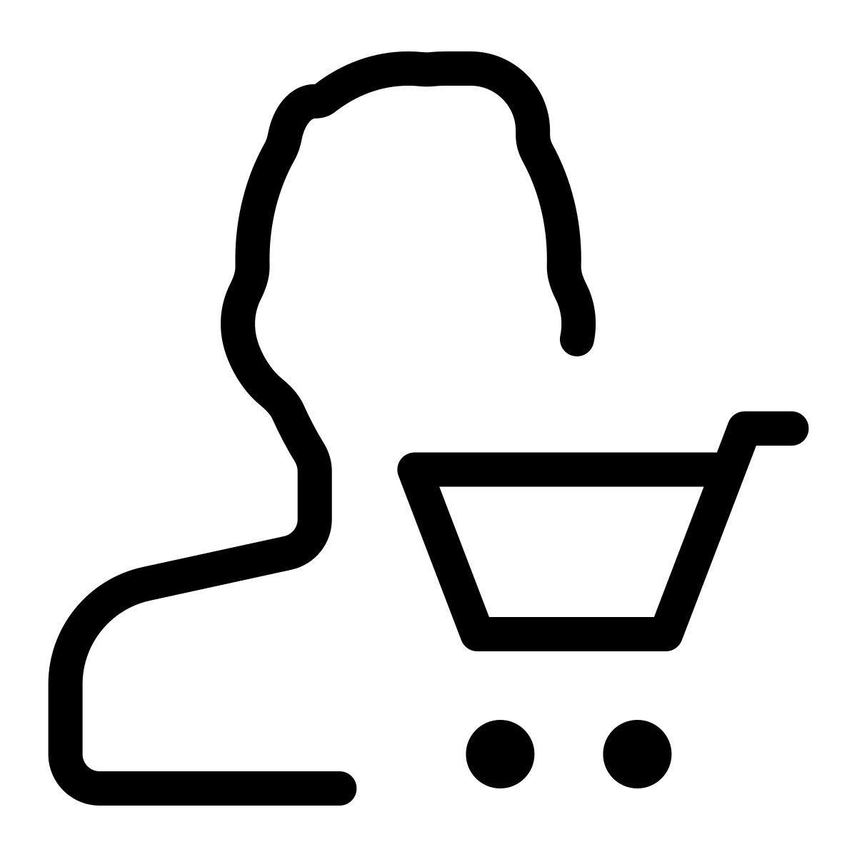 user shopping cart icon