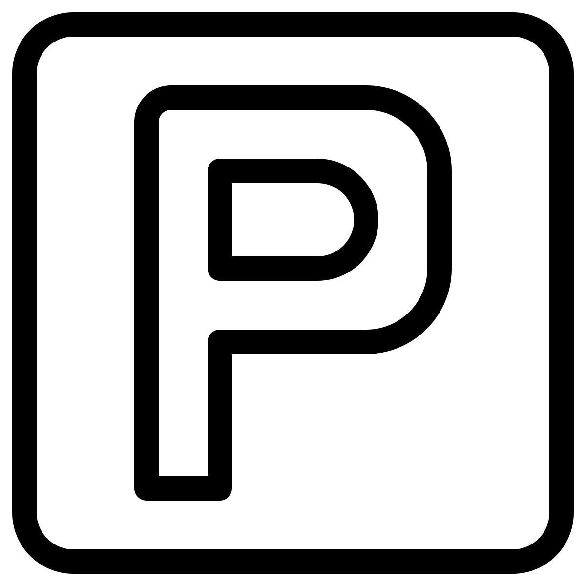 señal de estacionamiento icon