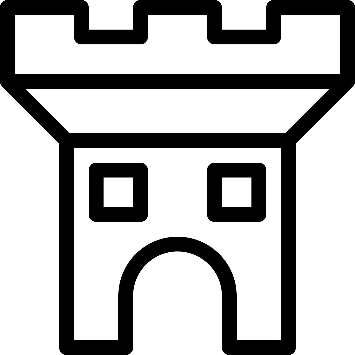 castle tower icon