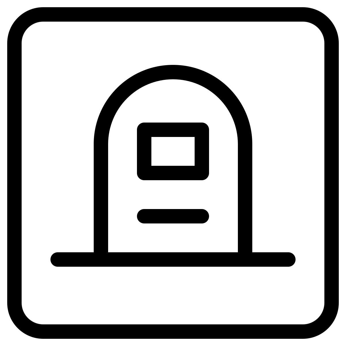 cemetery sign icon