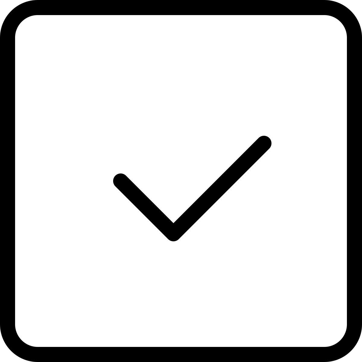 caixa de seleção icon