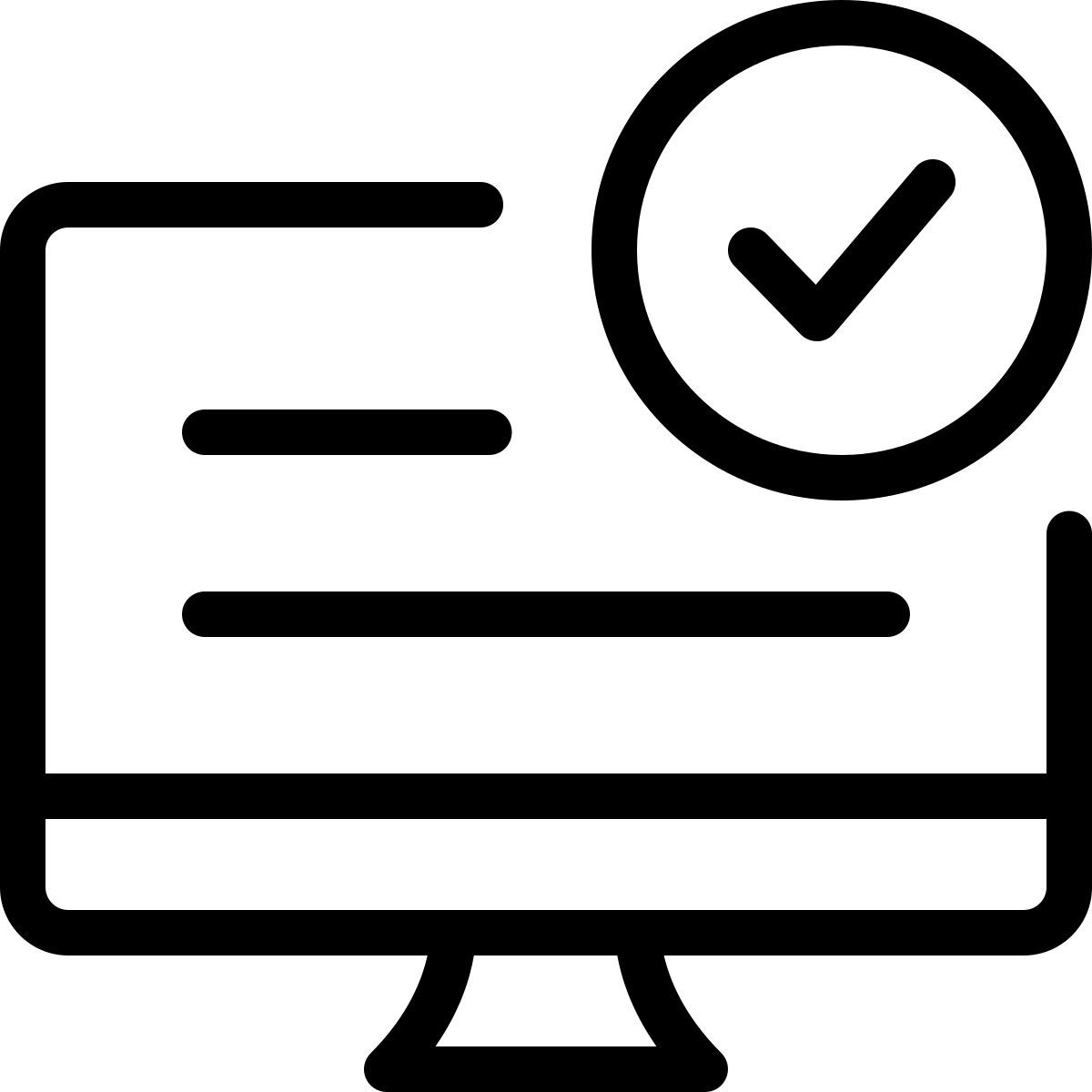 verifizierter computer icon