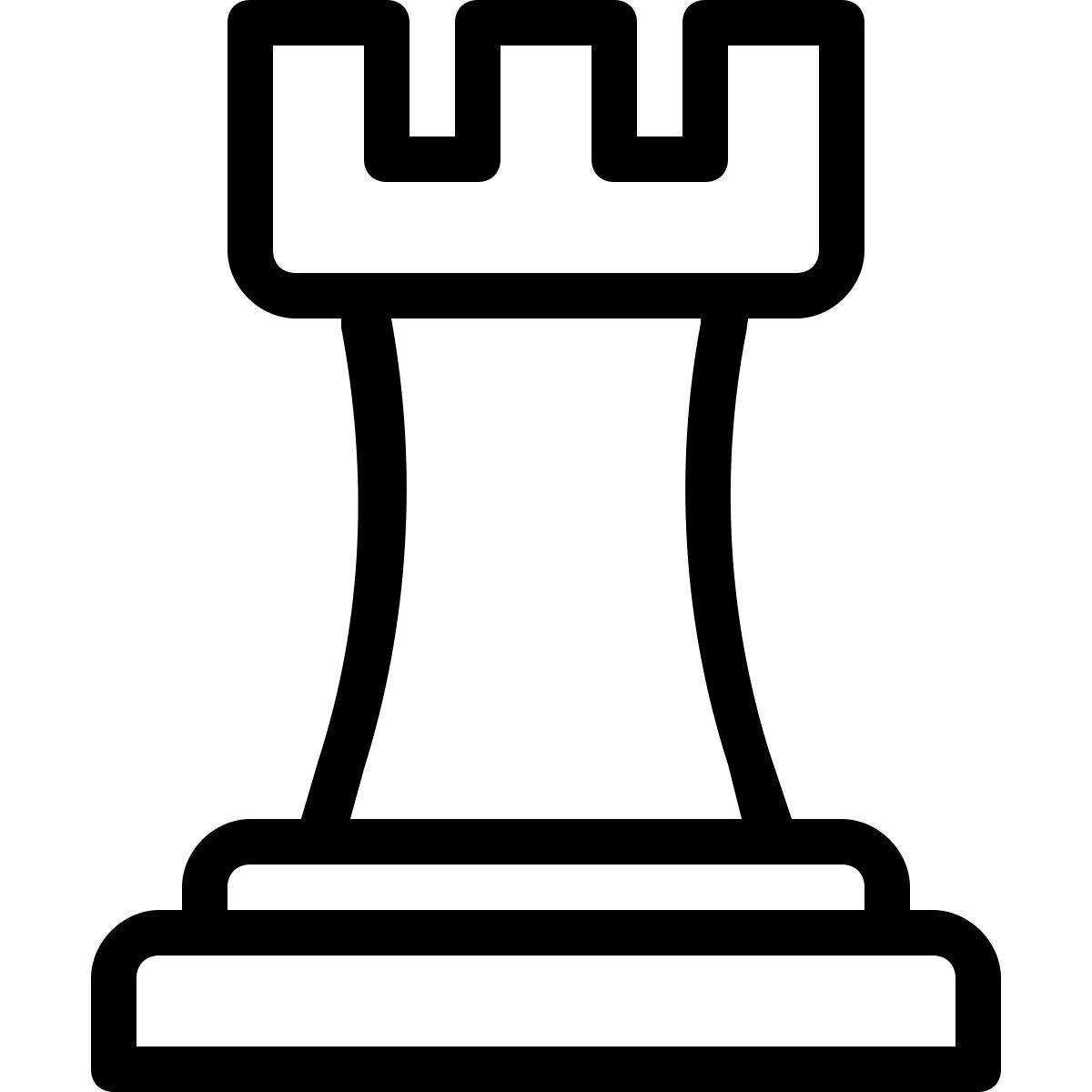 шахматная фигура «ладья» icon
