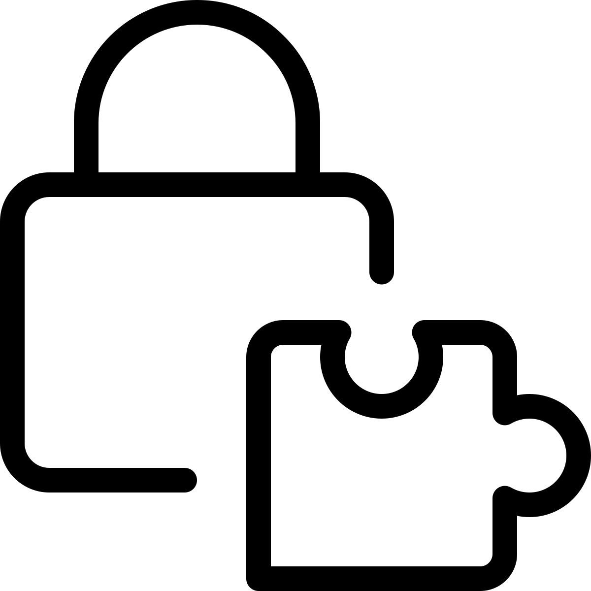 lock extension icon