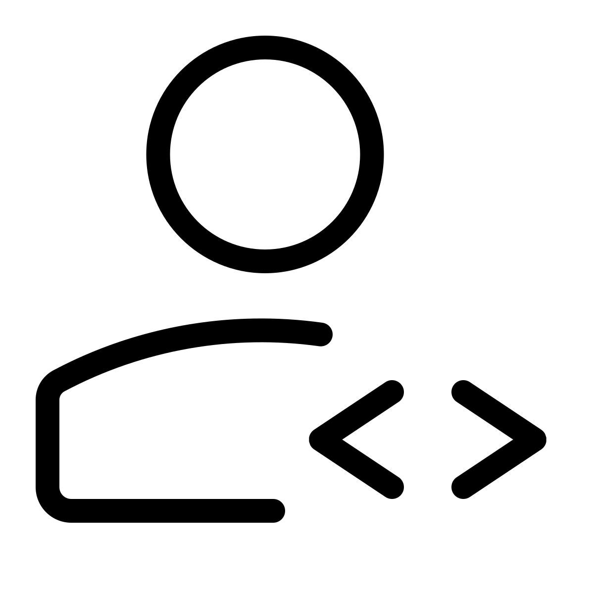 male coder icon