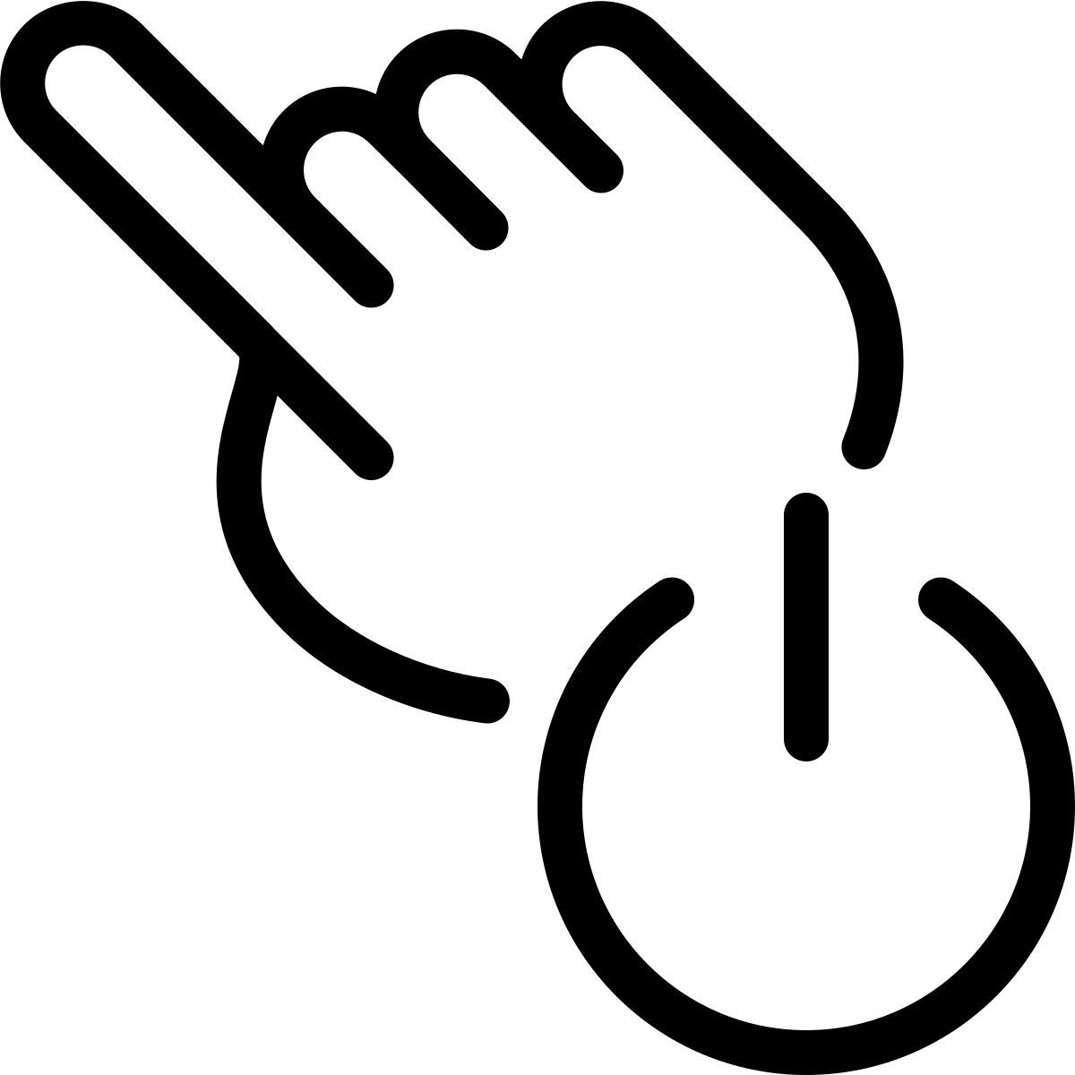 click power button icon