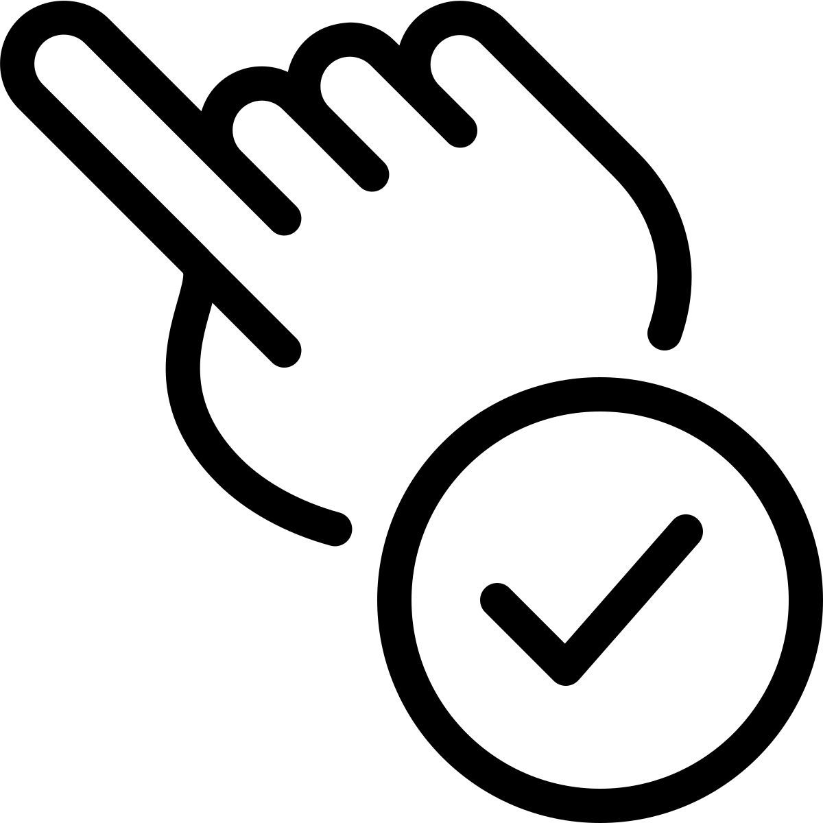 toque para verificar icon