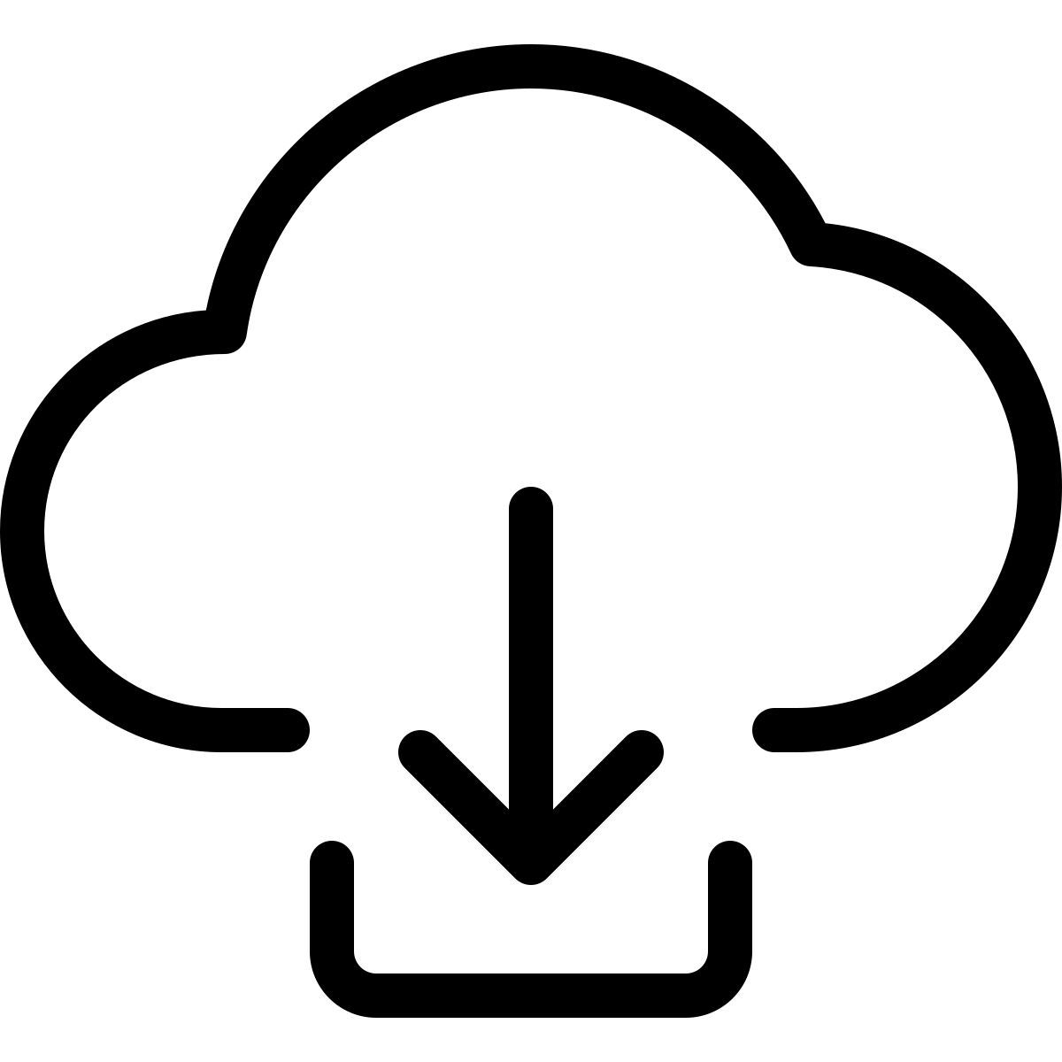 cloud data download icon