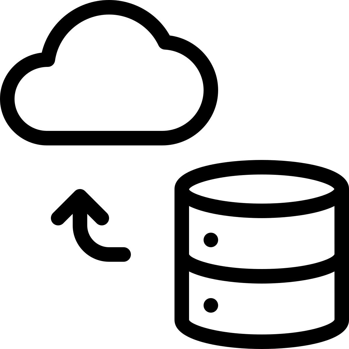 cloud data transfer icon