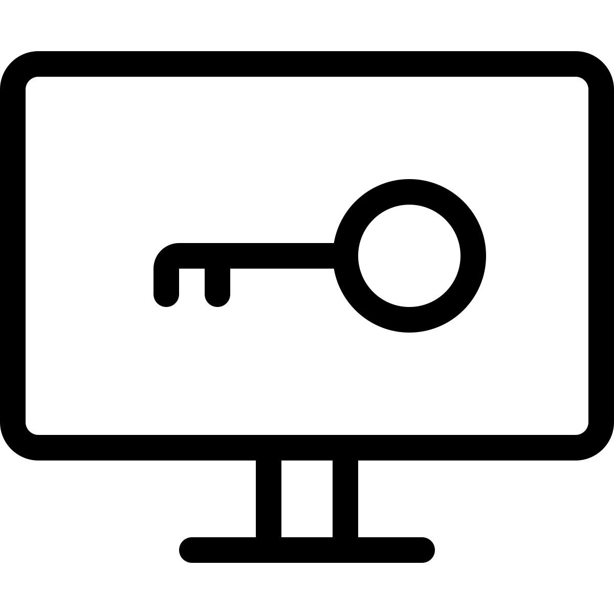 geschützter computer icon
