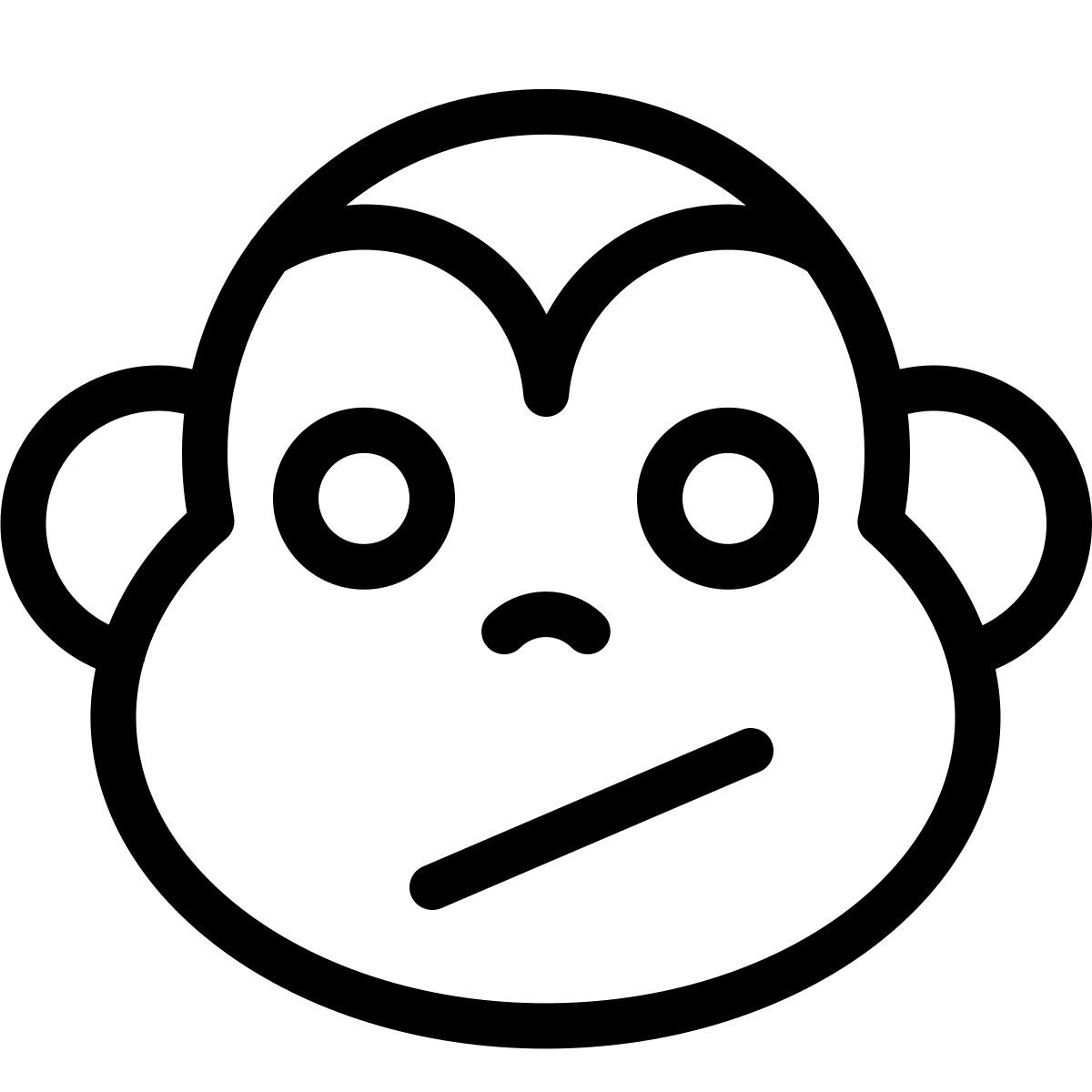 emoji de macaco confuso icon