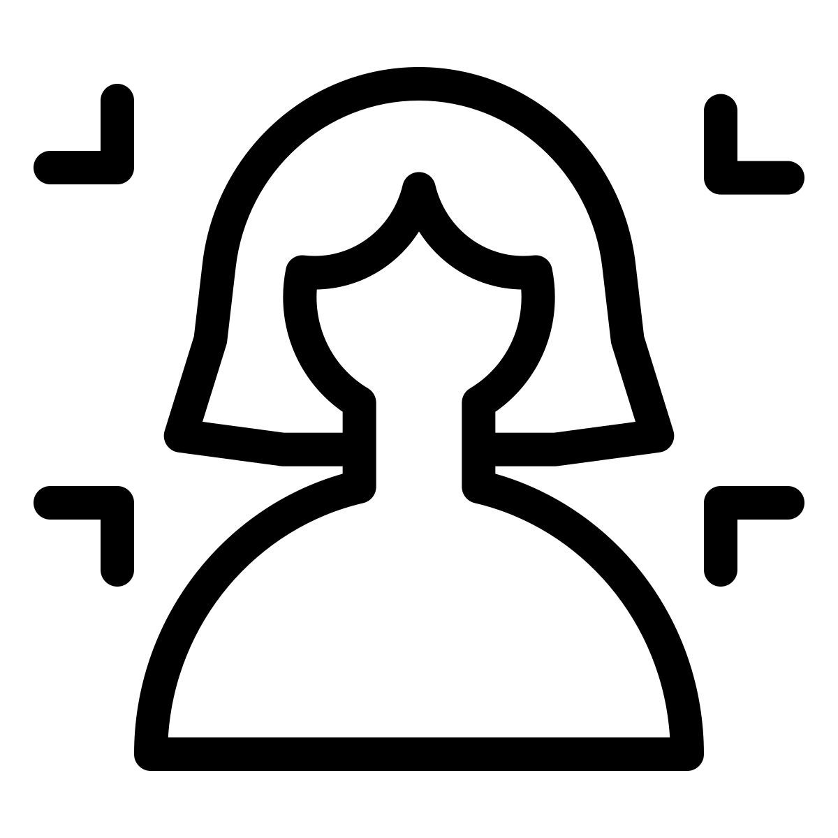 crop profile picture icon