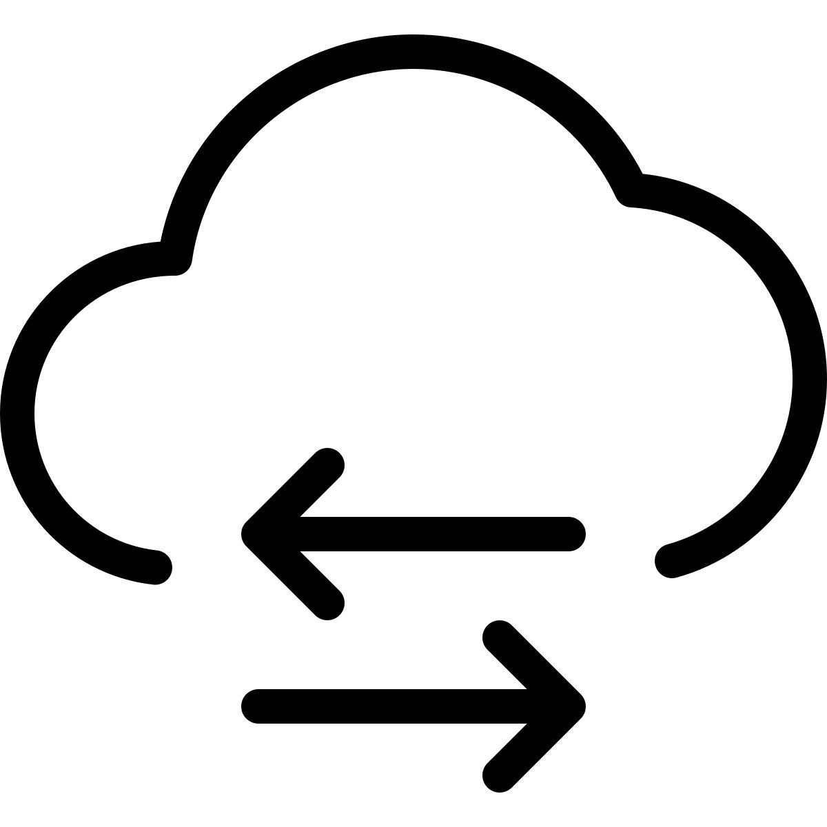 cloud data transfer icon