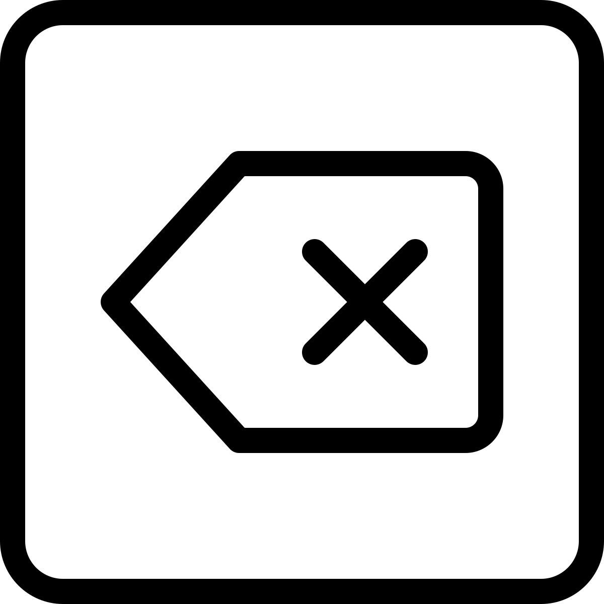 Tasto Backspace icon