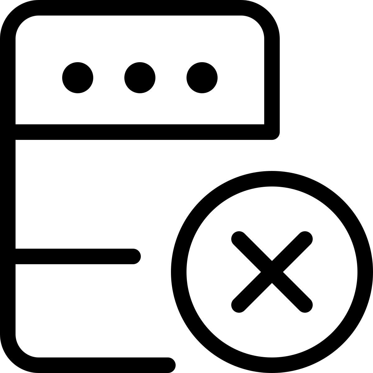 serveur corrompu icon