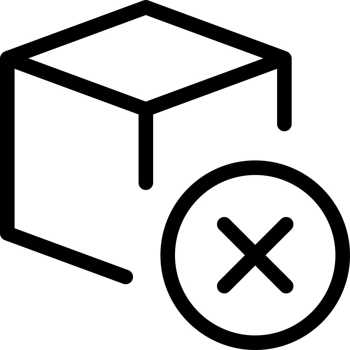 delete 3d model icon