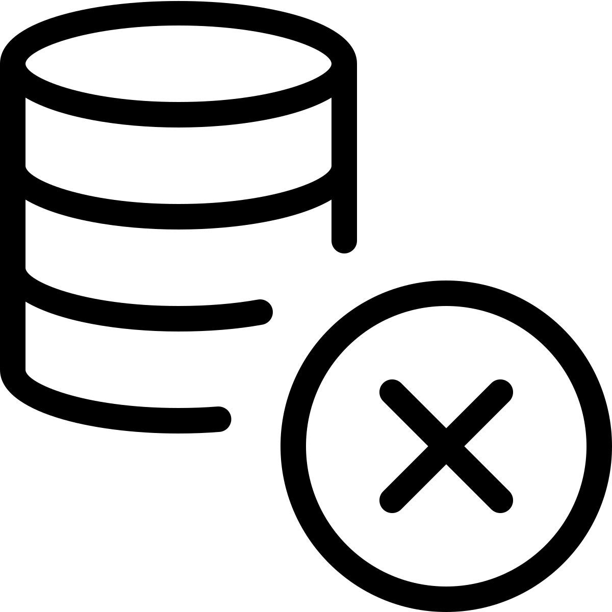delete database icon